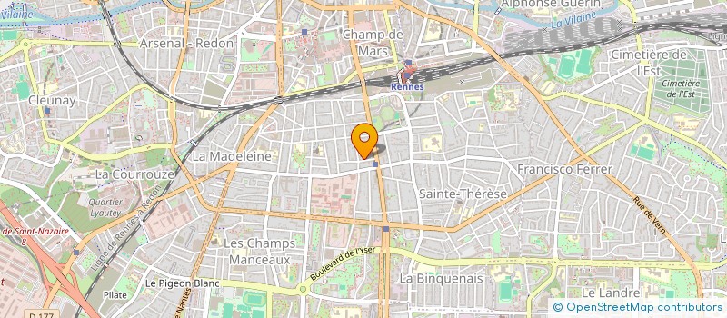 localisation de l'entreprise F & A à RENNES