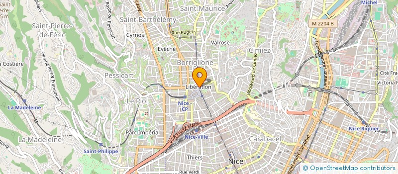 localisation de l'entreprise F & A à NICE