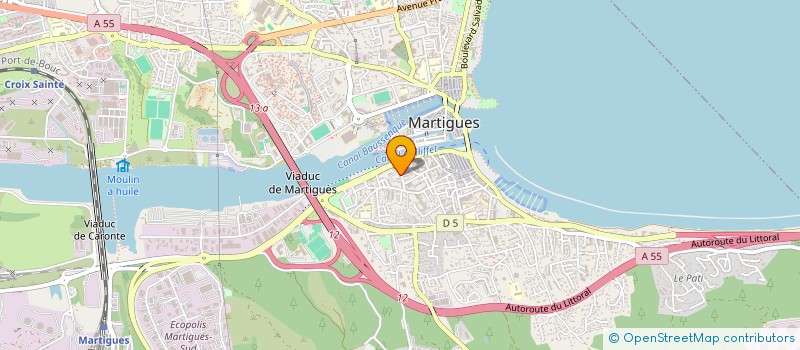 localisation de l'entreprise F.A à MARTIGUES
