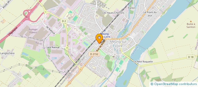localisation de l'entreprise F.A. à MEUNG-SUR-LOIRE