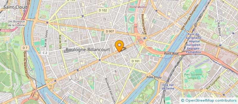 localisation de l'entreprise F A A C BERCY à BOULOGNE-BILLANCOURT