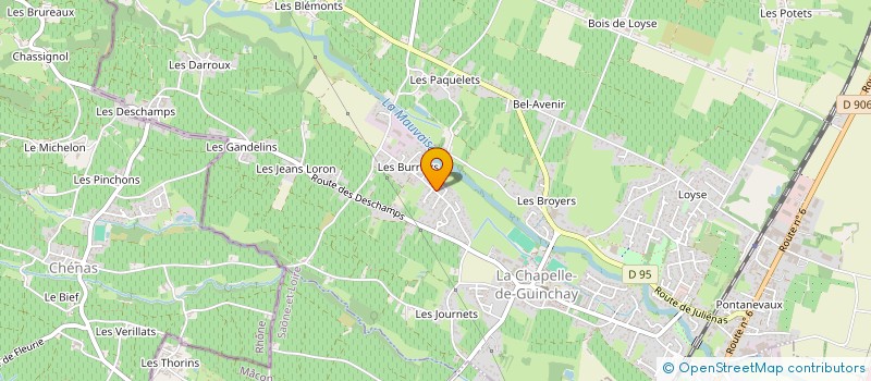 localisation de l'entreprise F A B à LA CHAPELLE-DE-GUINCHAY