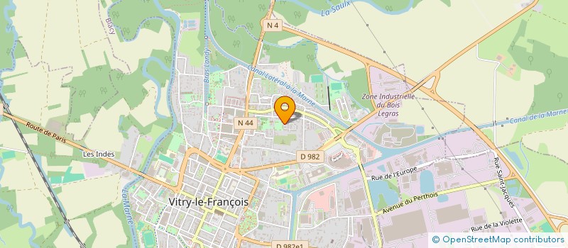 localisation de l'entreprise F.A.B.  VITRY-LE-FRANCOIS