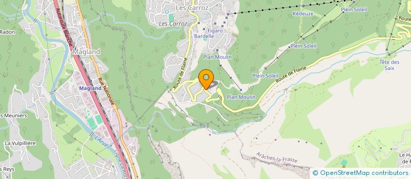 localisation de l'entreprise F.A.B.  CALUIRE-ET-CUIRE