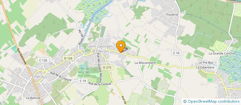 localisation de l'entreprise F.A.B.  SAINT-GEORGES-D'OLERON