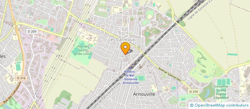 localisation de l'entreprise F A B à ARNOUVILLE