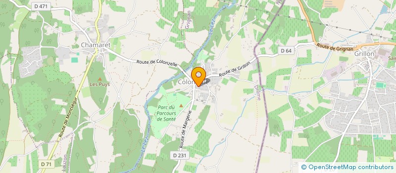 localisation de l'entreprise F.A.B  COLONZELLE