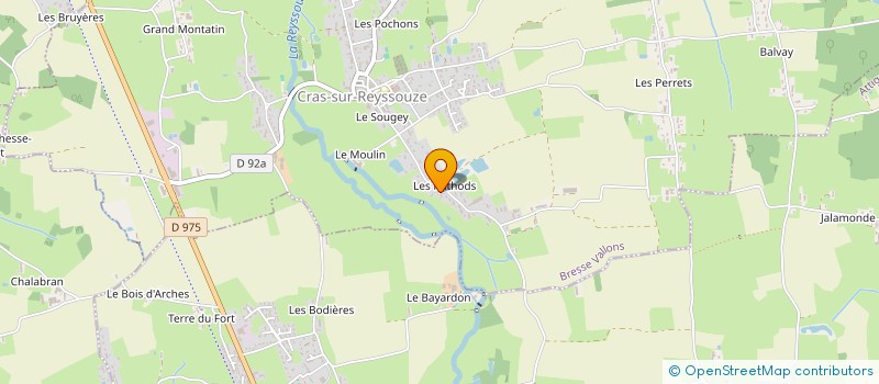 localisation de l'entreprise F.A.B HOLDING  BRESSE VALLONS