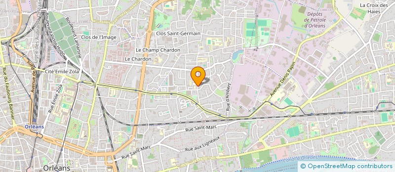 localisation de l'entreprise F.A.B.M à ORLEANS