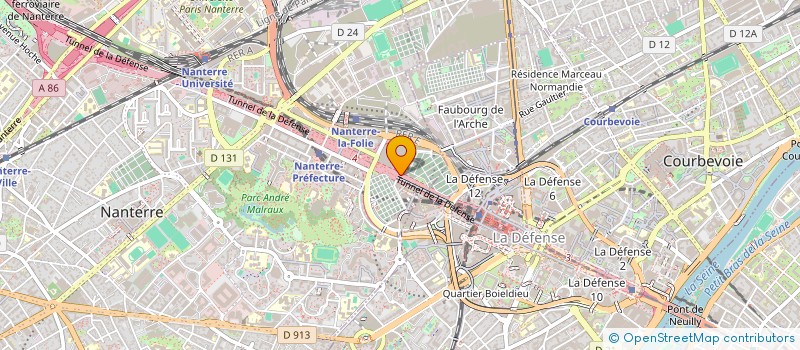 localisation de l'entreprise F A B TRADING à NANTERRE