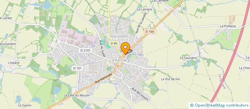 localisation de l'entreprise F.A.C.I.L. ENSEMBLE FERRIEROIS ARTISANS COMMERCANTS INDUSTRIELS LIBERAUX  LA FERRIERE