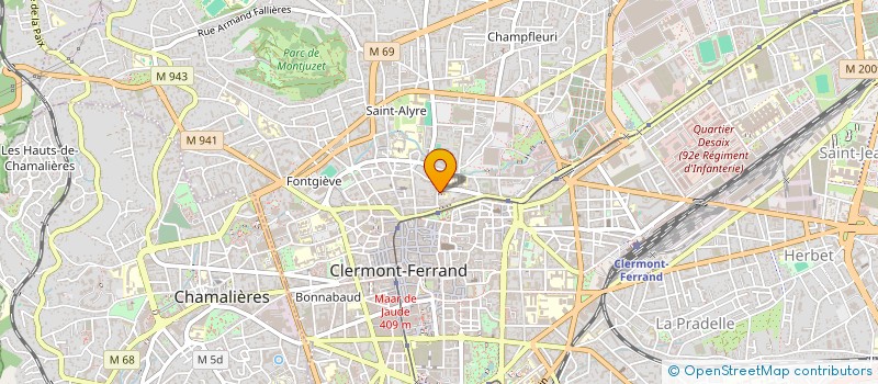 localisation de l'entreprise F A C O V E L  CLERMONT-FERRAND