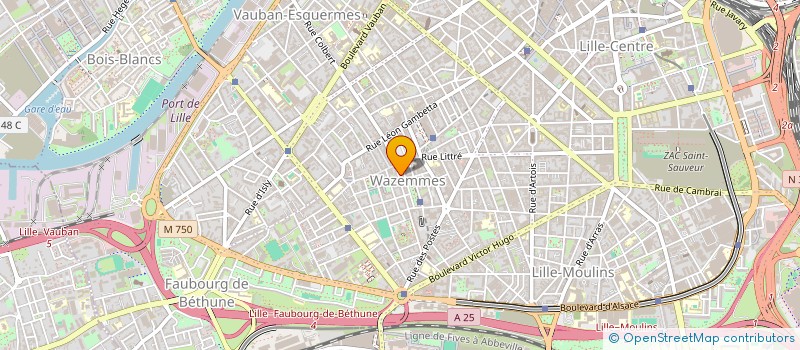 localisation de l'entreprise F.A.D.I. à LILLE