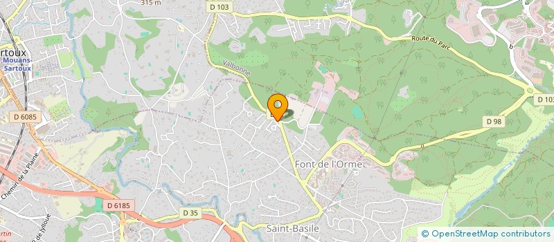 localisation de l'entreprise F A DECORS à MOUGINS