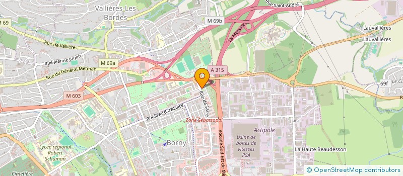 localisation de l'entreprise F.A. ETANCHEITE  METZ