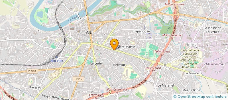 localisation de l'entreprise F.A.F.E IMMOBILIER à ALBI