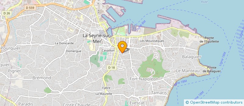 localisation de l'entreprise F.A HOLDING à LA SEYNE-SUR-MER
