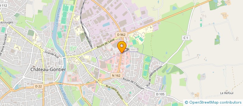 localisation de l'entreprise F&A HOLDING à CHATEAU-GONTIER-SUR-MAYENNE