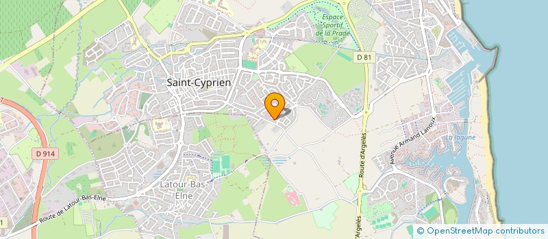 localisation de l'entreprise F.A.I.  SAINT-CYPRIEN