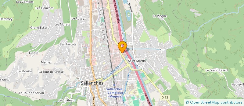 localisation de l'entreprise F.A.I.T. FRANCE à SALLANCHES