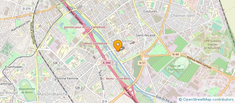 localisation de l'entreprise F A J  REIMS