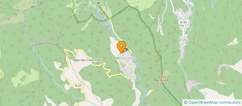 localisation de l'entreprise F.A.J.  TAURINYA