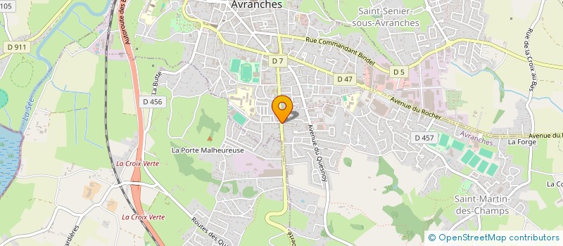 localisation de l'entreprise F.A.L. à AVRANCHES
