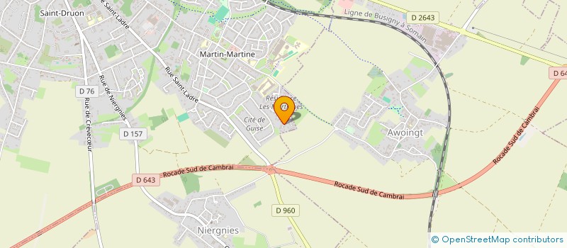 localisation de l'entreprise F.A.L. à CAMBRAI