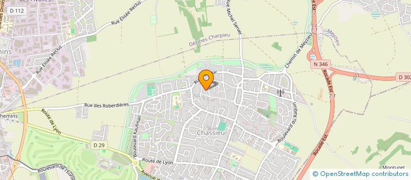 localisation de l'entreprise F.A.L.I.  CHASSIEU