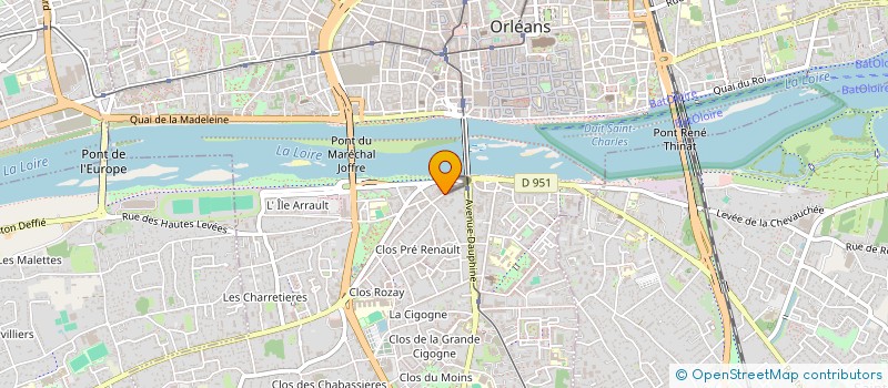 localisation de l'entreprise F.A.M à ORLEANS