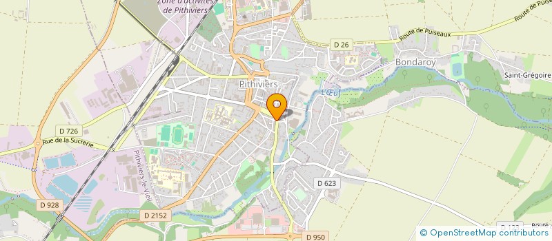 localisation de l'entreprise F.A.M.D. SARL à PITHIVIERS