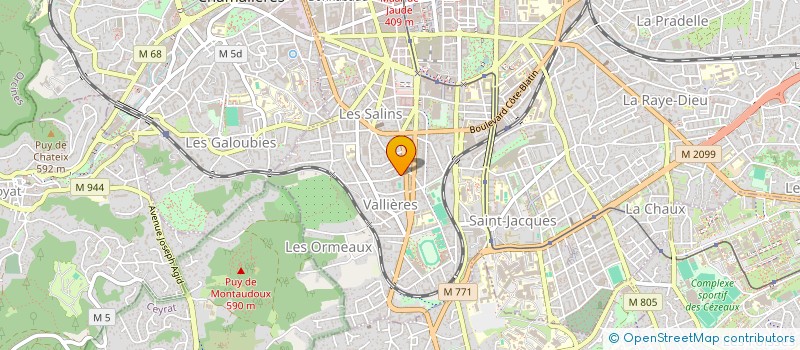 localisation de l'entreprise F.A.M.E.  CLERMONT-FERRAND