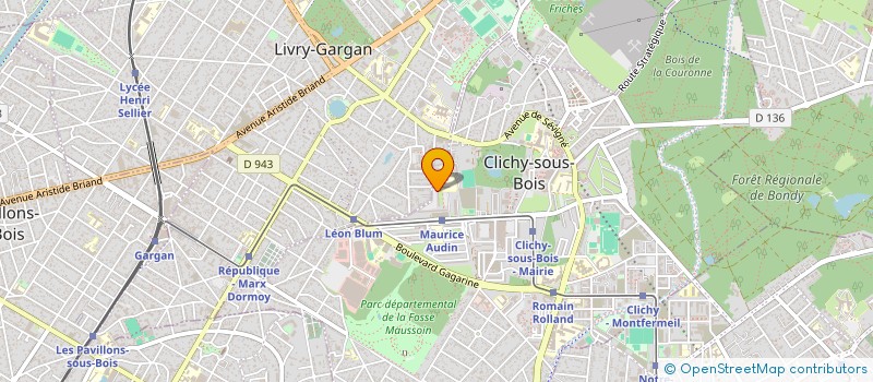 localisation de l'entreprise F A M SERVICES à CLICHY-SOUS-BOIS