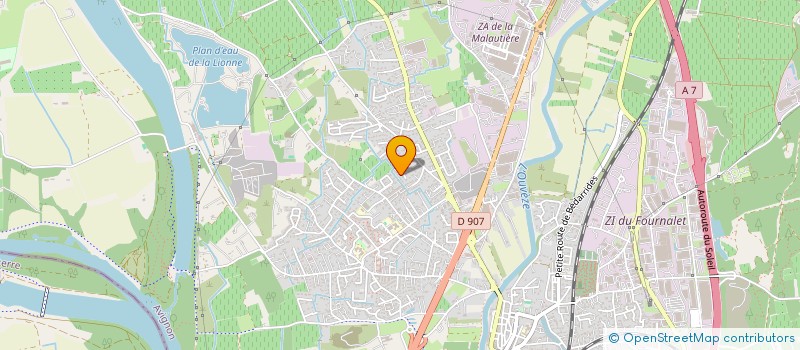 localisation de l'entreprise F.A.M.T.  SORGUES