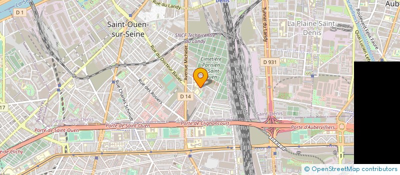 localisation de l'entreprise F.A.M TRANSPORT  SAINT-OUEN-SUR-SEINE