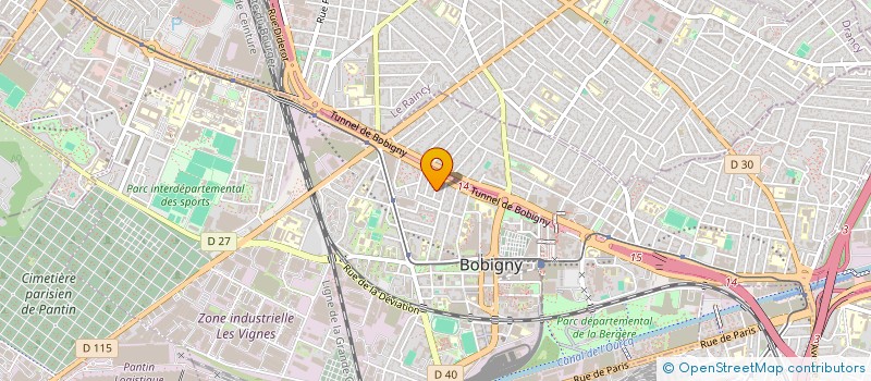 localisation de l'entreprise F.A.M.V.K. EVENTS à BOBIGNY