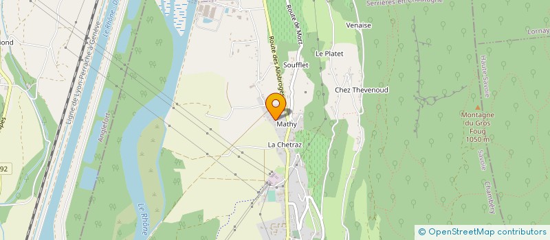 localisation de l'entreprise F&A MATERIAUX à SERRIERES-EN-CHAUTAGNE