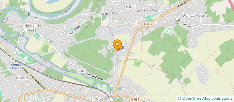 localisation de l'entreprise F.A.N.  QUINCY-VOISINS