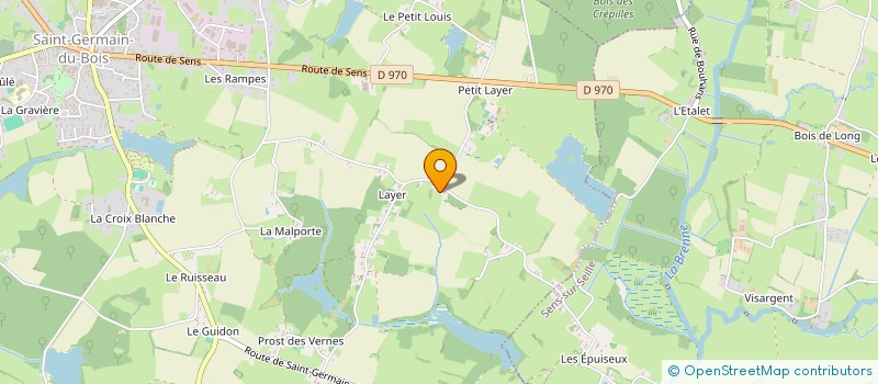 localisation de l'entreprise F A N  SAINT-GERMAIN-DU-BOIS