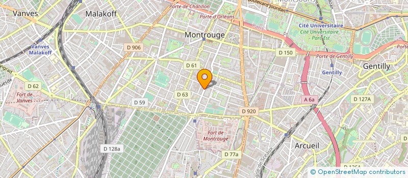 localisation de l'entreprise F.A.N.Y.R TRANSPORT  MONTROUGE