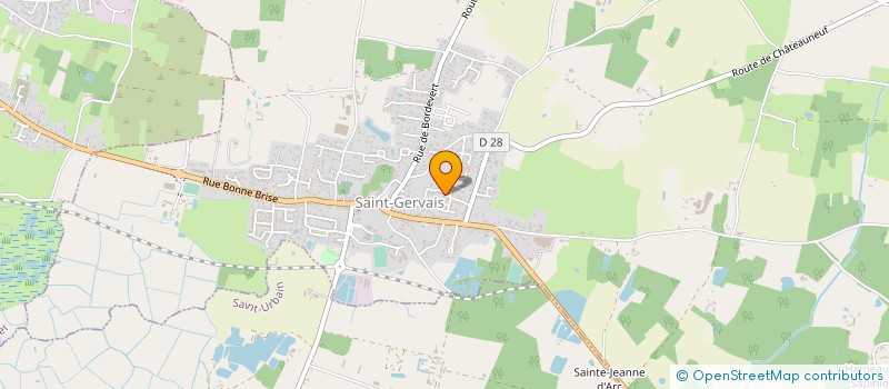 localisation de l'entreprise F.A.P.J  SAINT-GERVAIS