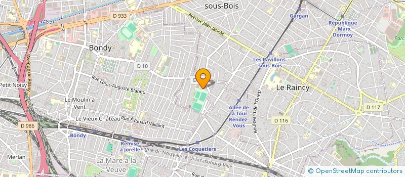 localisation de l'entreprise F.A PRESTIGE TRANSPORTS  LES PAVILLONS-SOUS-BOIS