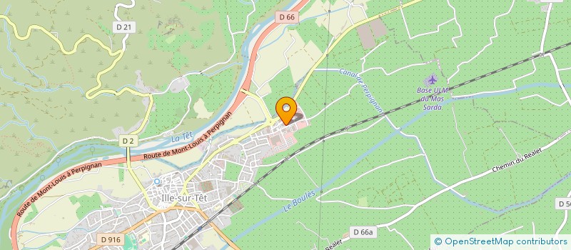 localisation de l'entreprise F.A.Q. MENUISERIES  ILLE-SUR-TET