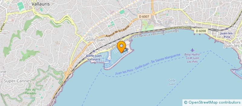 localisation de l'entreprise F.A.R.  VALLAURIS