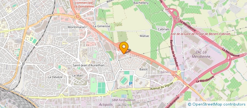 localisation de l'entreprise F.A.R.  BEZIERS