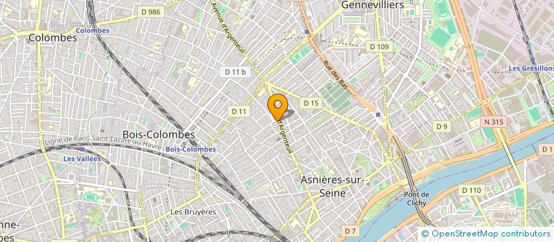 localisation de l'entreprise F.A.S.  ASNIERES-SUR-SEINE