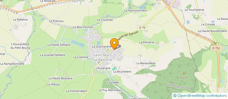 localisation de l'entreprise F.A.S.  SAINT-MARS-LA-REORTHE