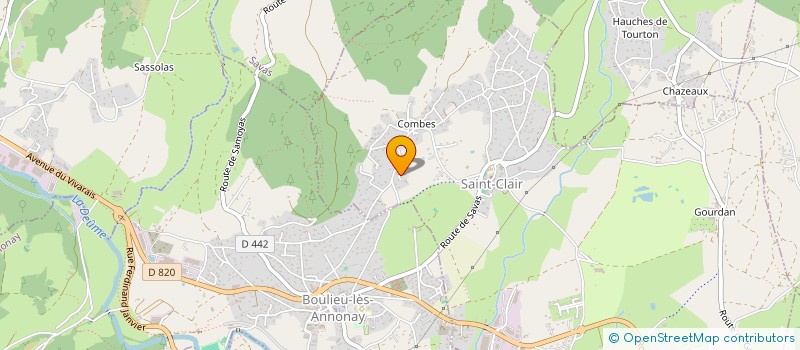 localisation de l'entreprise F A S FERMETURE AUTOMATISME SERRURERIE  SAINT-CLAIR