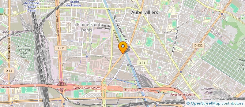localisation de l'entreprise F A S R à AUBERVILLIERS