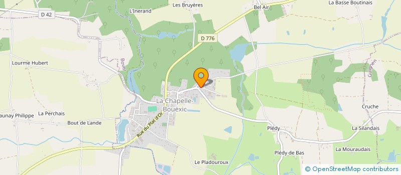 localisation de l'entreprise F.A SOLS  LA CHAPELLE-BOUEXIC